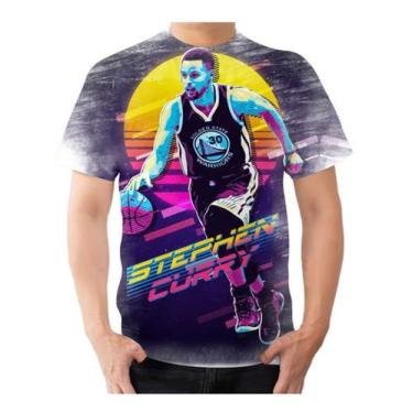 Imagem de Camisa Camiseta Basquete Nba Jogador Stephen Curry - Estilo Kraken
