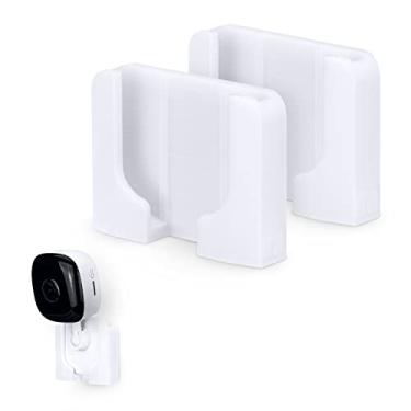 Imagem de Suporte de parede para Kasa KC100, KC105, EC60 (pacote com 2), suporte adesivo para câmera inteligente TP Link, instalado em minutos, sem bagunça da Brainwavz (branco)