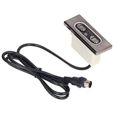 Imagem de Interruptor reclinável elétrico, controle manual elétrico remoto de 5 botões CC, interruptor de elevação do motor da haste de pressão 29V com USB