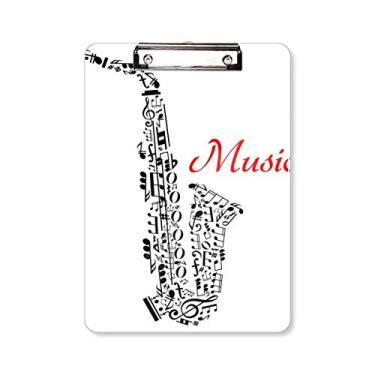 Imagem de Prancheta Ilustrada para Escrita de Música Clássica Sax A4