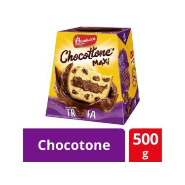 Imagem de Chocottone Maxi Trufado Com Gotas De Chocolate 500G Bauducco