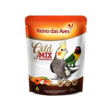 Imagem de Ração Reino das Aves Calopsita Gold Mix 500gr