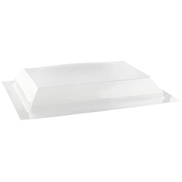Imagem de RecPro Cúpula externa de claraboia RV | Claraboia externa universal de 35.6 cm x 56 cm (Crackle Clear)