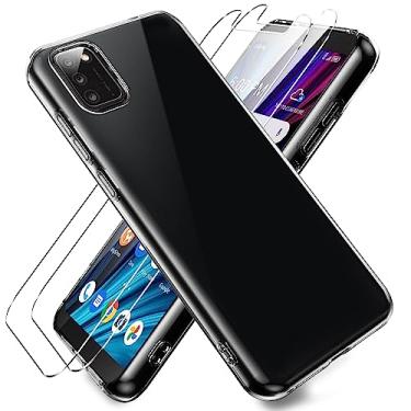 Imagem de Oududianzi - Capa para celular Alcatel TCL A3X A600DL, [2 peças protetoras de tela], capa de telefone fina e transparente, capa de gel de silicone TPU macio - transparente