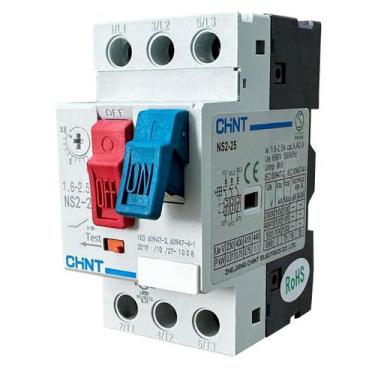 Imagem de Disjuntor Motor Chint NS2-25 1,6-2,5A 690V, 320g