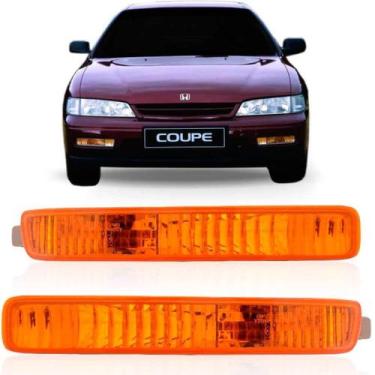 Imagem de Par pisca seta parachoque honda accord 1992 1993 ambar - DEPO