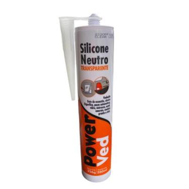 Imagem de Silicone Neutro Incolor Para Vedação Box Vidro 280ml - POWERVED