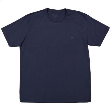 Imagem de Camiseta Plus Size Gola Redonda Azul Marinho XXG Ogochi