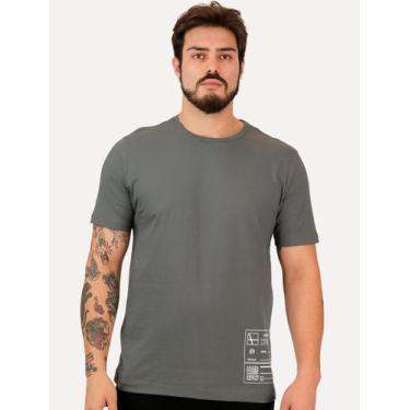 Imagem de Camiseta Aramis Masculina Regular Recycle Expression Cinza, M/M