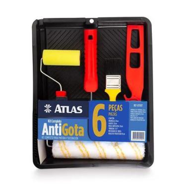 Imagem de Kit Pintura Completo Atlas Rolo Anti-gota 06 Peças - ATLAS PINCEIS