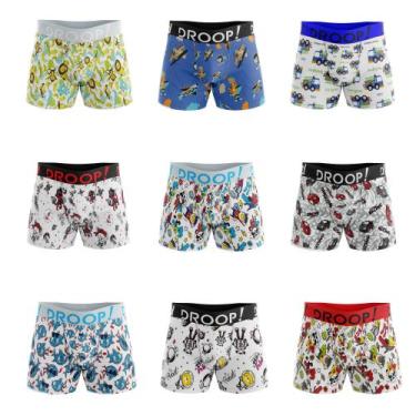 Imagem de Kit 6 Cuecas Infantil Boxer Droop! - Lindas, Variados, P