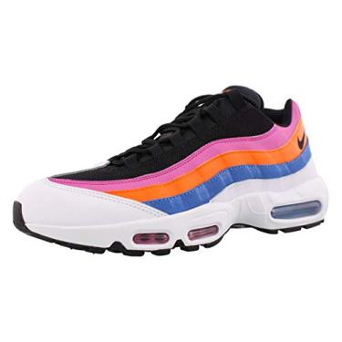 Imagem de Nike Calçados Masculinos de Corrida, Branco/preto-magma laranja ativo fúcsia, 8