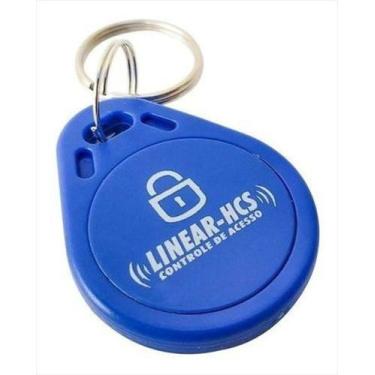Imagem de Chaveiro tag de proximidade linear - hcs nice 125 khz azul