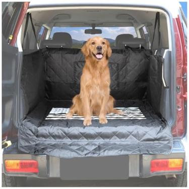 Imagem de Forro de carga para cães compatível com Toyota FJ Cruiser 2007-2021, forro de carga para porta-malas para cães de estimação, impermeável, antisujidade, tapete de assento para cães, com protetor de