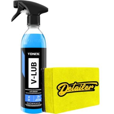 Imagem de Kit Descontaminação de pintura V-Lub Vonixx + Taco Clay Bar Para Lixamento De Pintura Detailer