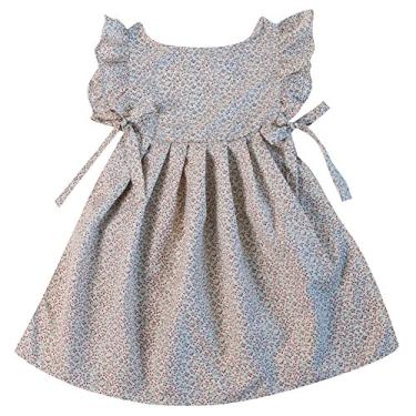 Imagem de Meia-calça feminina Pinafore da Make Believe, Creme Calico, Meninas Grande 8/10