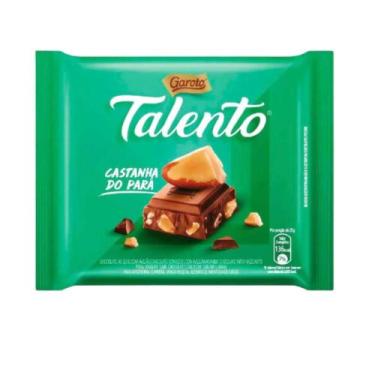 Imagem de Chocolate Talento Mini Castanhas do Pará 25g - Garoto 15 Unidades