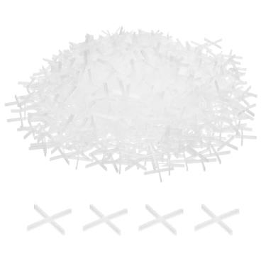Imagem de HARFINGTON 500 peças espaçadores de azulejo 1 mm plástico rígido cruz azulejos nivelador espaçador instalação clipes de espaçamento de cerâmica para chão de parede