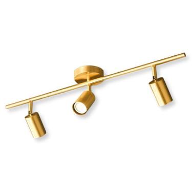 Imagem de Luminária Tripla Led Spot P/ Teto Gu10 Gold Luxo Iluminação - VLED