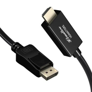 Imagem de Cabo Displayport Para Hdmi 2m Blindado Cabo Dp Hdmi 2 Metros