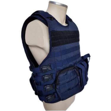 Imagem de Capa De Colete Modular Azul Padrão Gcm + 04 Acessórios - AQUILES, PP