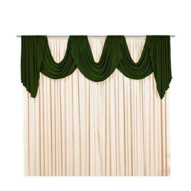 Imagem de Cortina de Malha Emilly 2m Liso Para Sala ou Quarto - M.A Enxovais, Ve