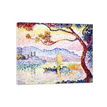 Imagem de Paul Signac Famosas Pinturas-Impressas em Tela-Porta pequena 2-Moderno Pôster Decoração Sala de Estar e Quarto 20x25cm8x10in Tela Embrulhada