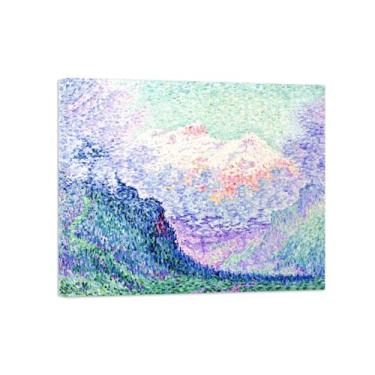 Imagem de Paul Signac Famosas Pinturas-Impressas em Tela-Paisagem 2-Moderno Pôster Decoração Sala de Estar e Quarto 20x25cm8x10in Tela Embrulhada