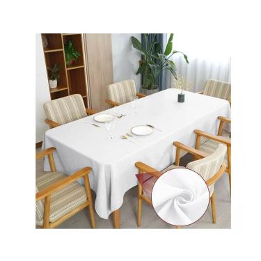 Imagem de Toalha de mesa 10 Lugares Retangular Rústico 3,00m Branco