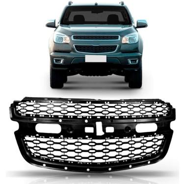 Imagem de Grade Radiador S10 2012 2013 2014 2015 Interna Preta