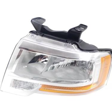 Imagem de Lâmpada esquerda direita LED luz diurna frontal LED conjunto de farol lâmpada de canto ampla compatível com Expedition 2015-2017 FL1Z13008G (direita)