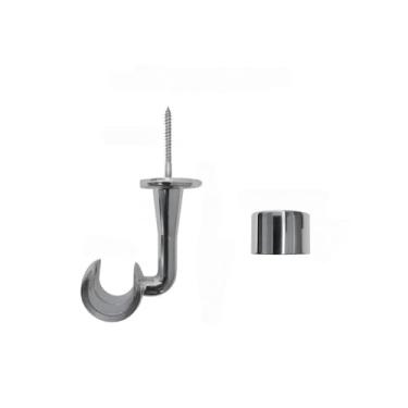 Imagem de Kit Varão de cortina para teto de gesso 4 metros 28 milimetros (Grosso)(SomenteSUporte sem a barra)