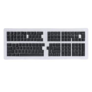Imagem de Yunir 132 Keys Keycaps, CAPAS COREANAS PARA TECHADO MECÂNICO, SUBSTITUIÇÃO DE CAPA DE OEM PARA 61 62 64 68 72 75 84 87 88 98 100 104 108 Teclado Mecânico (Preto)