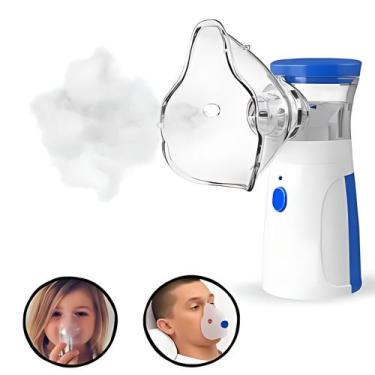 Imagem de Inalador Nebulizador Silencioso Aparelho Compacto Portátil - Mesh
