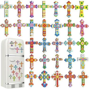 Imagem de Diamond Art Magnets Motipuns, 30 unidades, Cross Christmas, faça você 