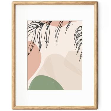 Imagem de Porta-retratos Axeman 11x14 cm de carvalho branco maciço com vidro tem