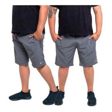 Imagem de Kit 2 Bermuda Plus Size Masculina Tactel Com Elastano - BEN20 PREMIUM,