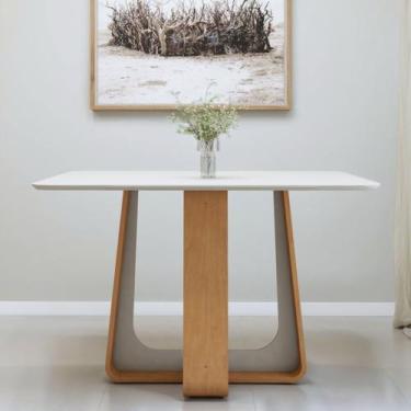Imagem de Mesa de Jantar Retangular 120cm com Tampo em Mdf Sintonia - Móveis Lop