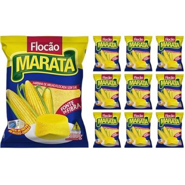 Imagem de Farinha de Milho (Flocão) Maratá 500g - kit c/ 10 unds