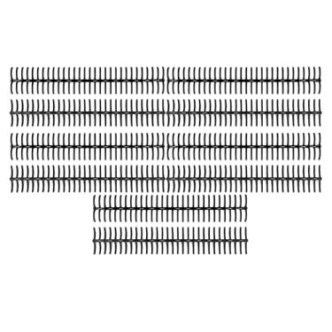 Imagem de QANYEGN 10 PCS Espinhos de encadernação de plástico, bobinas de encadernação em espiral de plástico, fichário de pente de 19 mm e 30 anéis compatível com tamanho de papel A4 B5 A5, (preta)