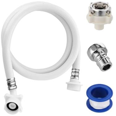 Imagem de Mangueira de drenagem universal para máquina de lavar, kit de tubo de água de conexão rápida, mangueira de extensão de lavadora portátil