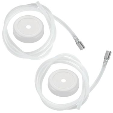 Imagem de Linha de água de tubo de silicone para garrafas de água de 5 galões 2 conjuntos de mangueira de substituição de 2 metros com cabeça escareada de aço inoxidável 304 com filtro