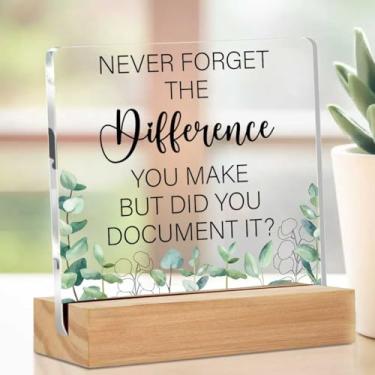 Imagem de Placa de acrílico motivacional, But Did You Document It decoração de mesa, placas de mesa engraçadas para escritório, placa decorativa com suporte, sala de estar, escritório, casa, decoração de mesa