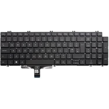Imagem de LeFix Teclado inglês do Reino Unido, teclado retroiluminado, compatível com Dell Latitude 5520 5530 5540 5521 5531, Precision 3560 3570 3580 3561 3571 3581 7670 7680 7770 7780 Notebook PC