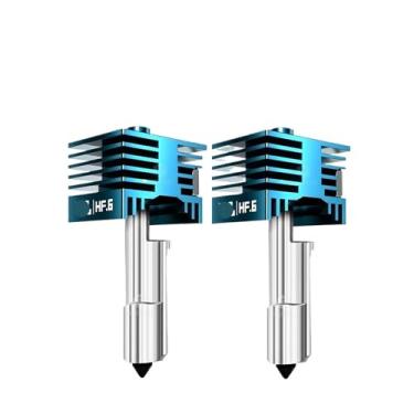 Imagem de Bocal de aço endurecido hotend, compatível com bambu lab h2d/h2s/p2s, cabeça de impressão extrusora combo peça de impressora 3d(0606)