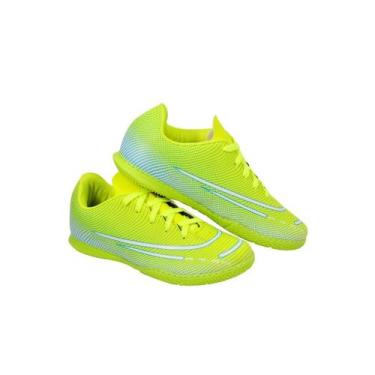 Imagem de Chuteira Futsal Salão Quadra Nova Costurada - Uzze Sport, Amarelo, 39