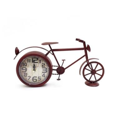 Imagem de Relógio de mesa retrô criativo metal relógio de mesa relógio de mesa sala de estar armário de vinho armário TV quarto relógio de mesa ornamentos de mesa relógio de mesa relógio de mesa