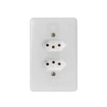 Imagem de Tomada Fixa de Emb Bipolar 2 Tomadas 2P + T 10A 250V Ilumi