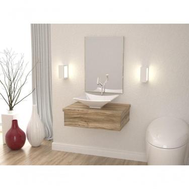 Imagem de Conjunto Bancada C-cuba L38 Metrópole 600 Branco Chess Carvalho