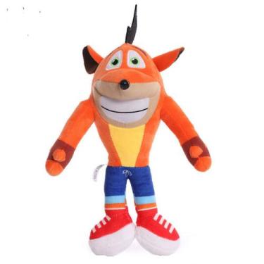 Imagem de Boneca de brinquedo de pelúcia Crash Bandicoot, anime de 26 cm para cr